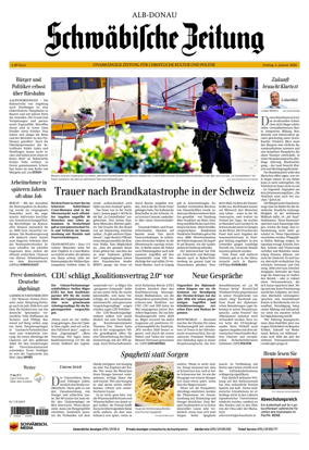 Cover of Schwabische Zeitung (Alb-Donau)