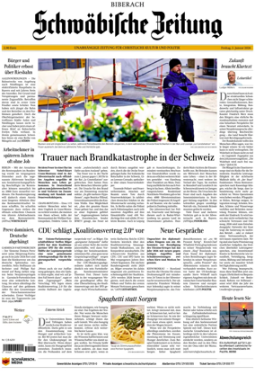Cover of Schwabische Zeitung (Biberach)