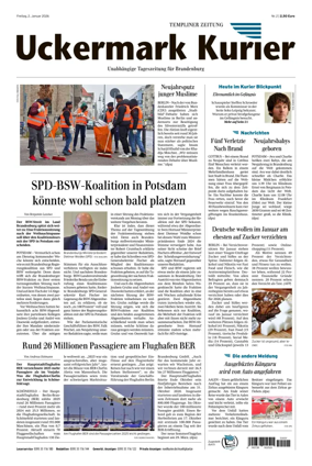 Cover of Templiner Zeitung