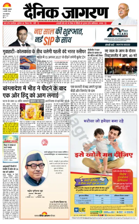 Cover of Dainik Jagran - Silliguri