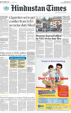 Cover of Hindustan Times (Patiala)