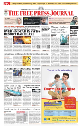 Cover of The Free Press Journal