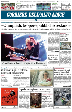 Cover of Corriere dell'Alto Adige