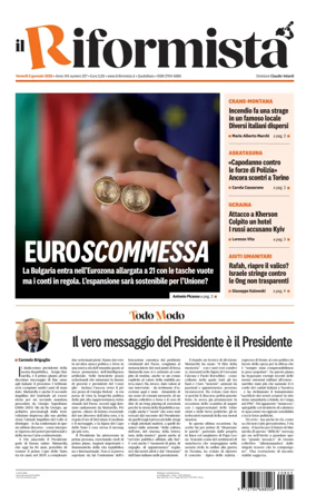 Cover of Il Riformista (Italy)