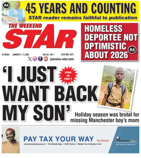 Cover of The Star (Jamaica)