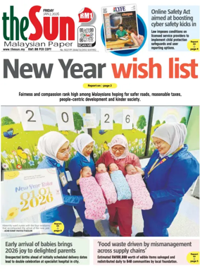 Cover of The Sun (Malaysia)