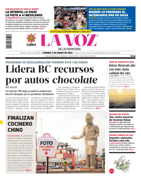 Cover of La Voz de la Frontera