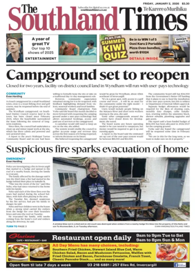 Cover of The Southland Times