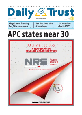 Cover of Daily Trust