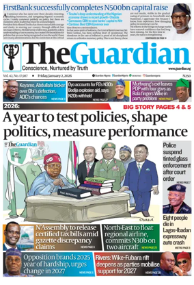 Cover of The Guardian Nigeria