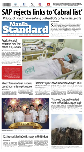 Cover of Manila Standard