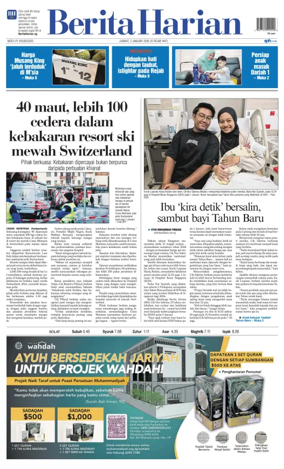 Cover of Berita Harian