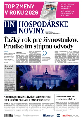 Cover of Hospodarske noviny