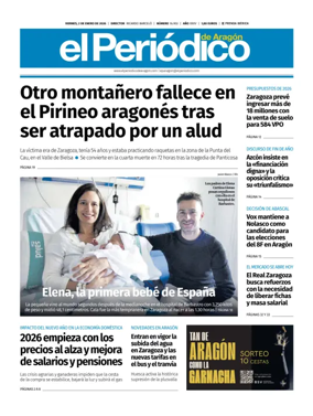 Cover of El Periodico Aragon