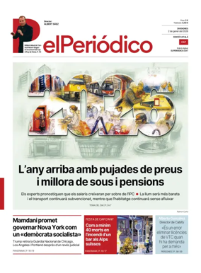 Cover of El Periódico de Catalunya (Català)