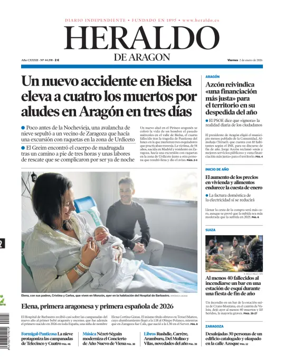 Cover of Heraldo de Aragon