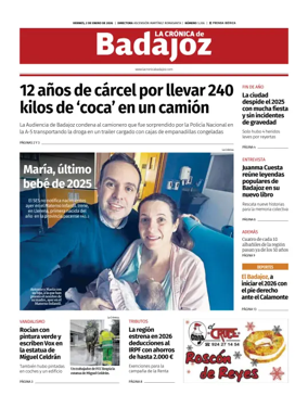 Cover of La Cronica de Badajoz BE