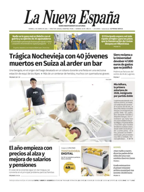 Cover of La Nueva Espana (Occidente)