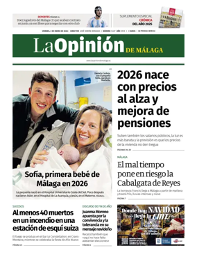 Cover of La Opinión de Málaga