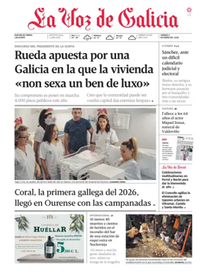Cover of La Voz de Galicia (Ferrol)