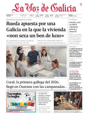 Cover of La Voz de Galicia (Vigo)