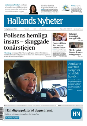 Cover of Hallands Nyheter