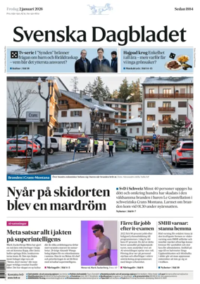 Cover of Svenska Dagbladet