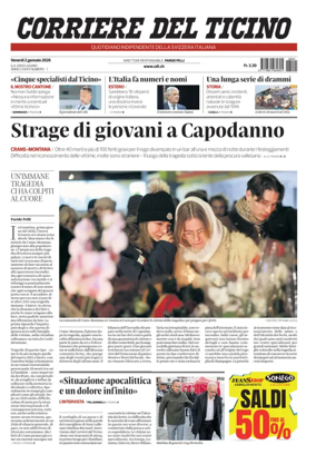 Cover of Corriere del Ticino