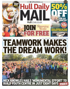 Cover of Hull Daily Mail