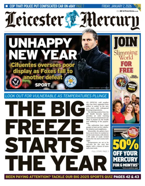 Cover of Leicester Mercury