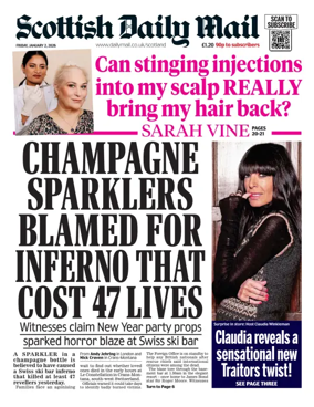 Cover of Scottish Daily Mail