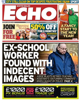 Cover of South Wales Echo