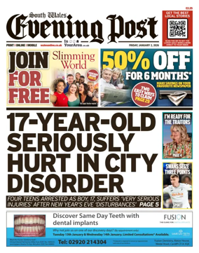 Cover of South Wales Evening Post