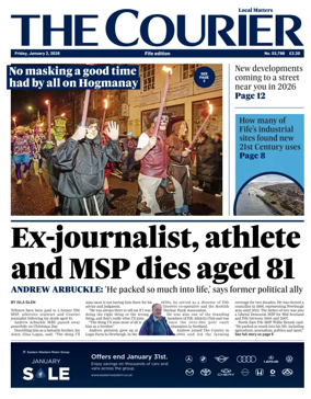 Cover of The Courier & Advertiser (Fife Edition)