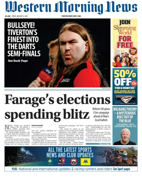 Cover of Western Morning News