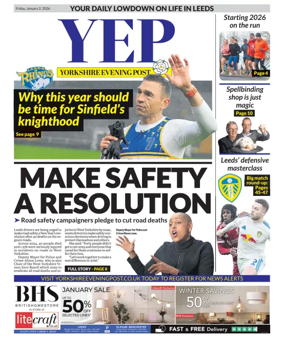 Cover of Yorkshire Evening Post