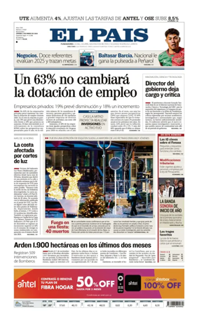 Cover of El Pais (Uruguay)