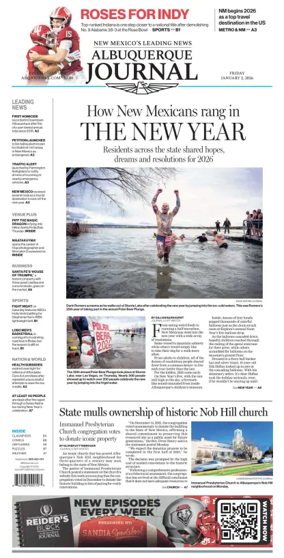 Cover of Albuquerque Journal