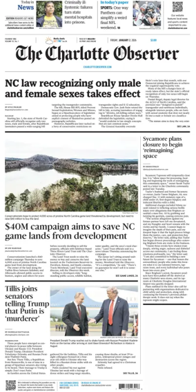 Cover of The Charlotte Observer