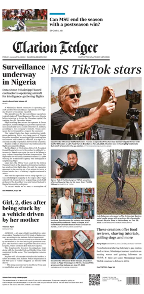 Cover of Clarion Ledger