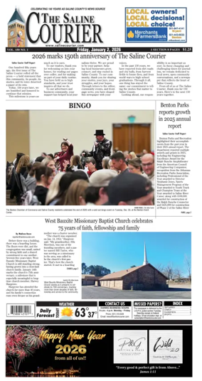 Cover of The Saline Courier