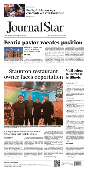 Cover of Journal Star (Peoria)
