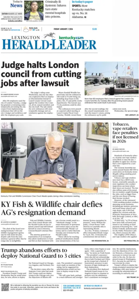 Cover of Lexington Herald-Leader