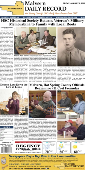 Cover of Malvern Daily Record