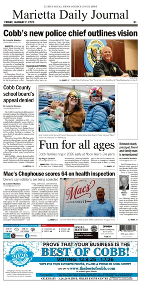 Cover of Marietta Daily Journal