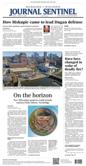 Cover of Milwaukee Journal Sentinel