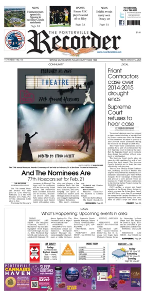 Cover of Porterville Recorder