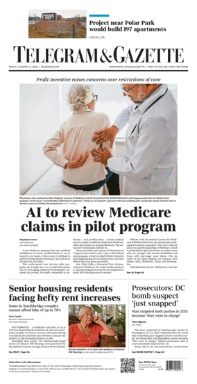 Cover of Telegram & Gazette