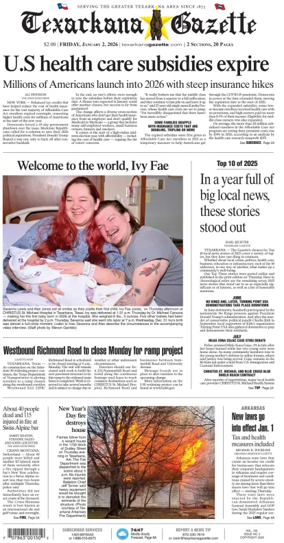 Cover of Texarkana Gazette