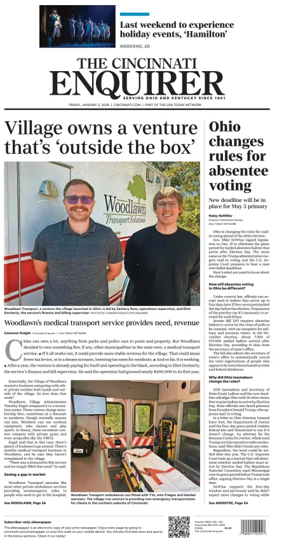 Cover of The Cincinnati Enquirer